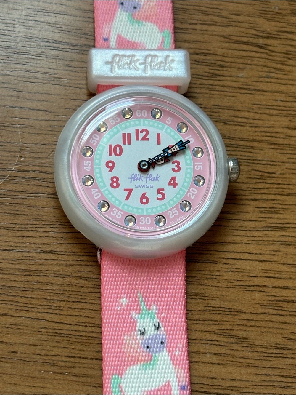 Swatch Flik Flak Your Magical Dream Pink Unicorn Kids Watch